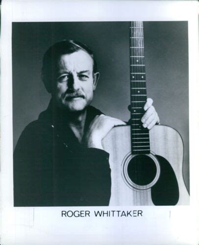 Singer Songwriter Musician Roger Whittaker Guitar Music Promo 8x10