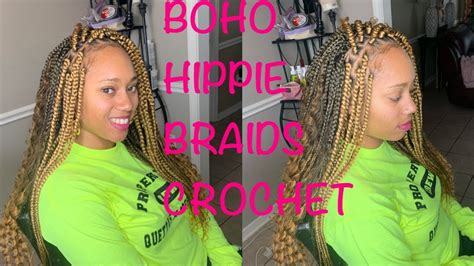 😍 New Freetress Boho Hippie Braid Hippie Braid Crochet Youtube