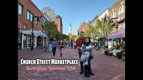 Church Street Marketplace Burlington Vermont Usa Youtube