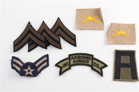 Wwii Us Army Rank Insignia Patches And Pins Ebth
