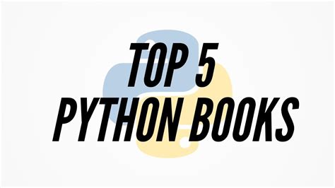 Best Python Books Top 5 Books To Learn Python Youtube