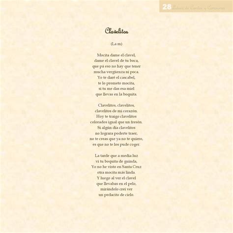 LETRAS DE CANTOS Y CANCIONES by En AQUEL TIEMPO (de T+) - Issuu