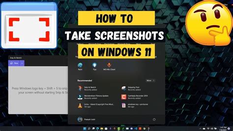 How To Take Screenshots On Windows 11 Easily Youtube