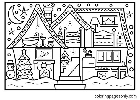 House With A Pool Coloring Pages Free Printable Coloring Pages
