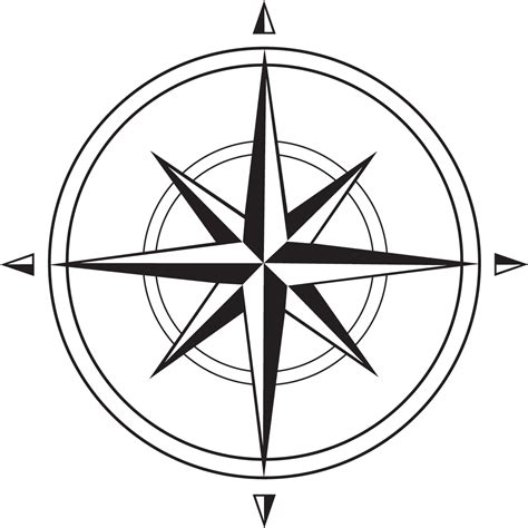Compass Clipart Transparent Background Compass Rose For A Map Png Images And Photos Finder