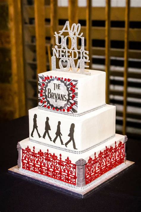 Beatles Wedding Cake Beatles Themed Wedding Beatles Wedding Themed