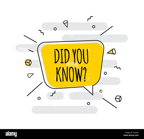 Interesting Fact Background Did You Know Question Vector Illustration