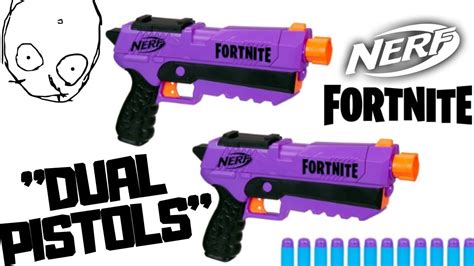 Nerf Fortnite Dual Pistols Also A Thing In Purple Youtube