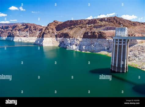 Hoover Dam Penstock Towers Lake Mead Hi Res Stock Photography And