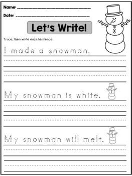 handwriting worksheets sentences worksheet bunny
