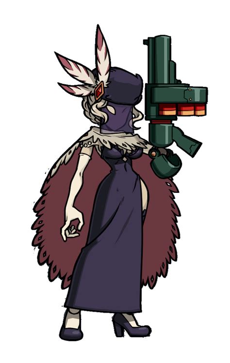 Black Dahlia Skullgirls Animated Animated  Official Art 1girl