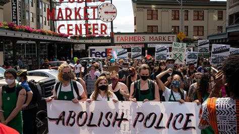 Fact Check False Claim About Aerial Photo Of Blm Protest In Seattle