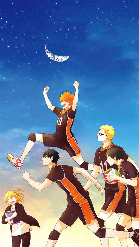 Haikyuu Anime Karasuno Volleyball Team 4k Hd Wallpaper