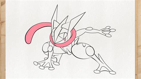 Como dibujar a GRENINJA ASH Pokemon paso a paso fácil y rápido YouTube
