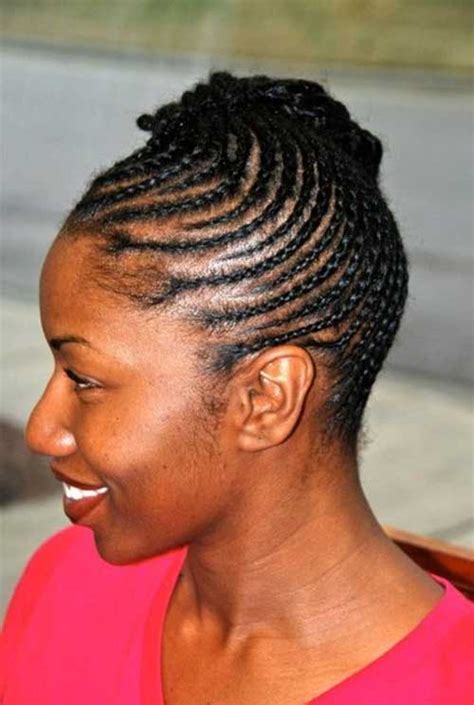French braids are a great second day or dirty hair styling technique. Braids for Black Women with Short Hair