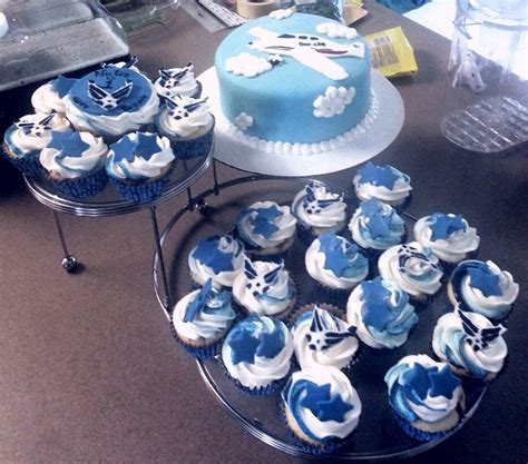 Air Force Themed Birthday Themed Cupcakes Air Force Cake Ideas