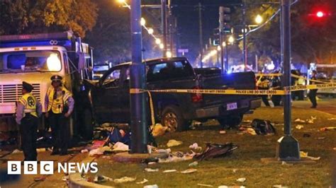Pick Up Truck Hits Crowd In New Orleans Bbc News