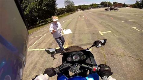You must pass the motorcycle knowledge test before scheduling your test. POV Motorcycle Skills Test - PASSED - YouTube