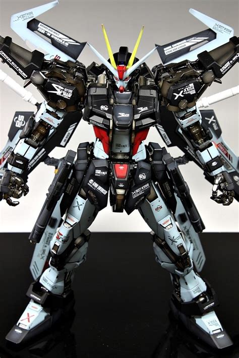 GUNDAM GUY PG 1 60 GAT X105E Strike Noir Gundam Custom Build