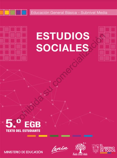 Texto Integrado De Estudios Sociales 5 Grado Egb 2021 2022 】