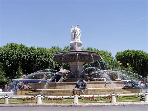 Fontaine De La Rotonde Fountain Of The Rotunda Aix En Provence