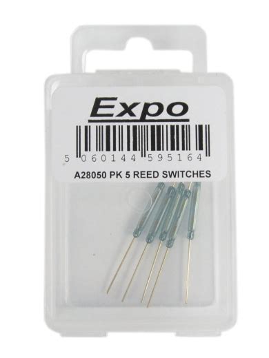 Expo A28050 Miniature Reed Switches 55mm Long Pack Of 5 Jacksons