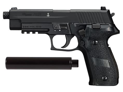 Sig Sauer P226 Co2 Pellet Pistol Suppressor Kit Black Air Gun