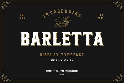 Barletta Vintage Serif Font 194355 Regular Font Bundles
