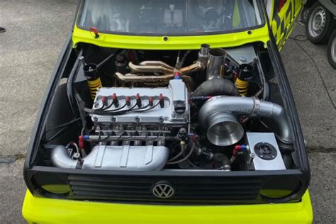 Awd Golf Mk2 With A Turbo Vr6 Goes 879 Sec