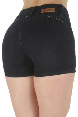 Plus Size Butt Lifting Levanta Cola High Waist Denim Shorts Ebay