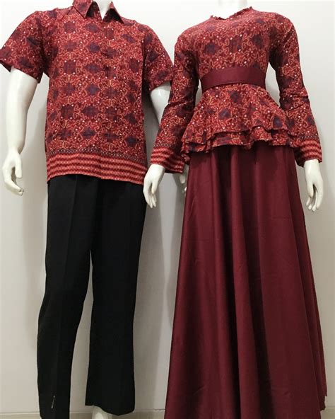 Model Batik Sarimbit Gamis Batik Bagoes Solo