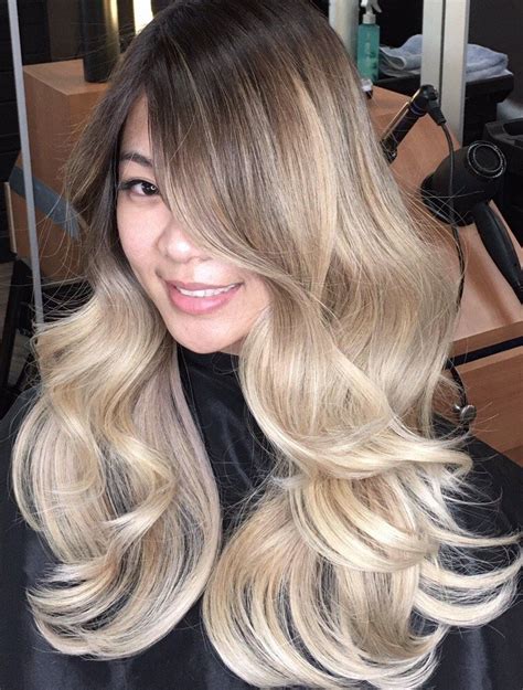 Hair 2001 Westminster Ca United States Asian Blond Ombre Balayage