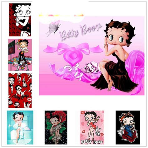 Buy 5d Diy Diamond Painting Kit Betty Boop Art Diamond Embroidery Rhinestones Decorations For