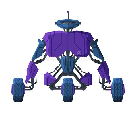Robot Sur L Illustration Robotique De Vecteur De Concept D