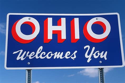 Which States Border Ohio Worldatlas