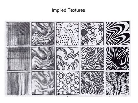 Implied Texture In Art Examples