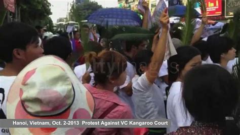 Protests As Vietnam Dissident Lawyer Le Quoc Quan Goes On Vc Trial Youtube