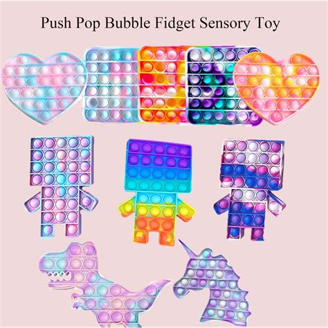 Shop devices, apparel, books, music & more. Rainbow Among us Pop Its Round Fidget Toy Push bubble ...