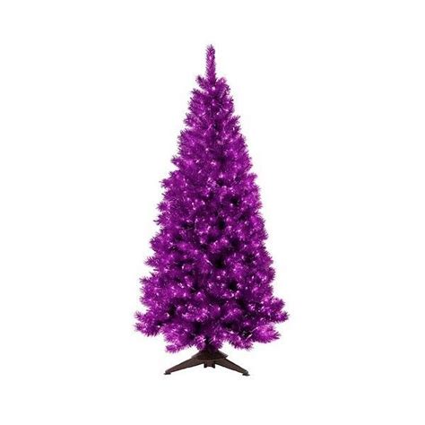 6ft Pre Lit Artificial Christmas Tree Translucent Amethyst 75 Liked