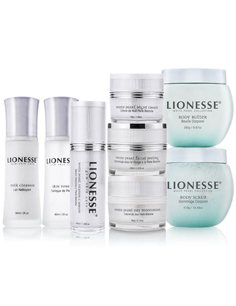 White Pearl Collection Gem Infused Skin Care Lionesse