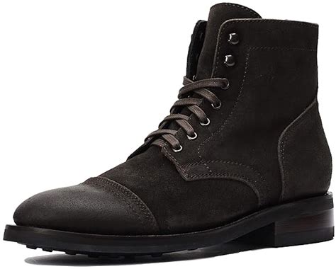 Buy Thursday Boot Company Captain Mens Lace Up Boot Dark Olive Suede