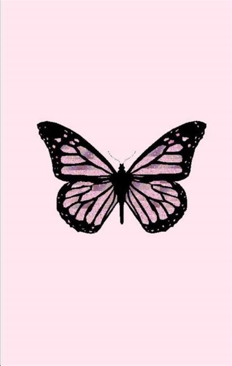 Pinterest Pink Butterfly Wallpaper Aesthetic - All Red Mania