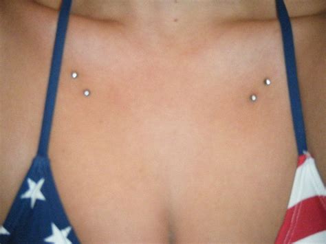 See more ideas about back dermal piercing, dermal piercing, digital art girl. Piercings i want Chest dermal. | Chest piercing, Collar ...