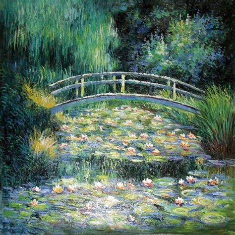 These included his water lily and japanese bridge paintings. Water lilies and Japanese Bridge Claude Monet Painting ...