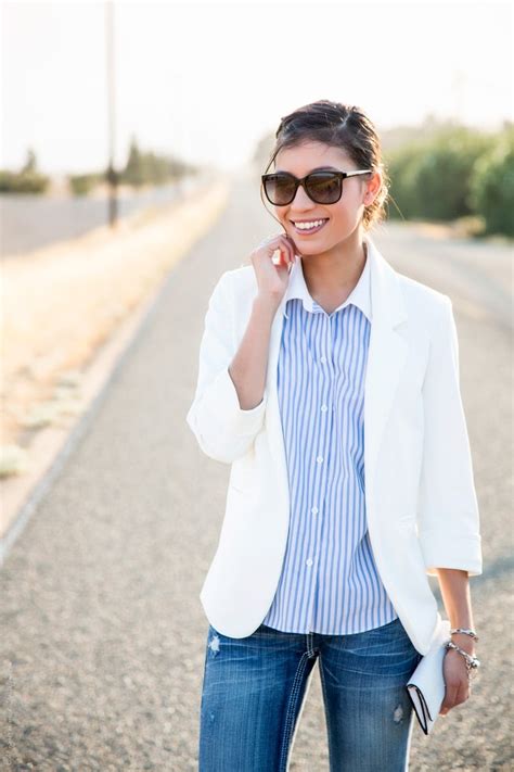 Casual Way Way To Wear A White Blazer This Summer
