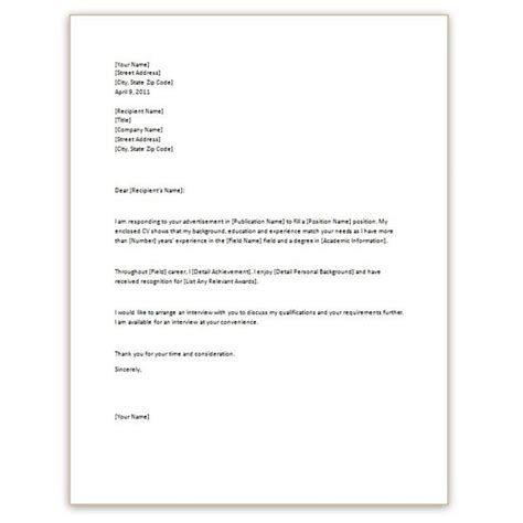 Then, you can peruse our cover letter examples to spark your writing creativity. 3 Free CV Cover Letter Templates for Microsoft Word