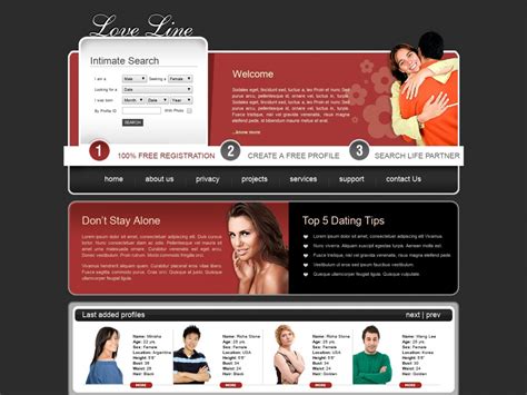 Free Css Template Dating