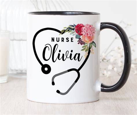 Personalized Nurse Coffee Mug Nurse T Nurse Graduation Etsy