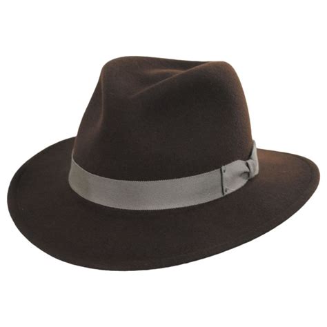 Bailey Curtis Wool Litefelt Safari Fedora Hat Crushable