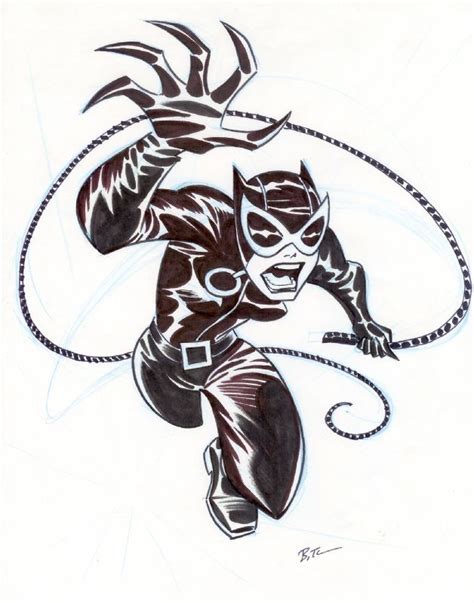 Catwoman Bruce Timm Comic Art Bruce Timm Catwoman Doctor Who Fan Art